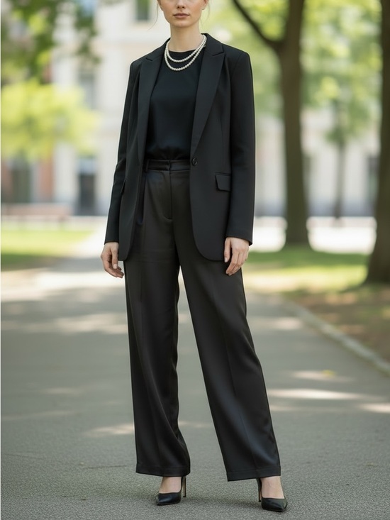 Flora Kung Pants - VTG 80s Flora Kung Silk Trousers Size 6 Black High Waisted Wide Leg Slacks EUC